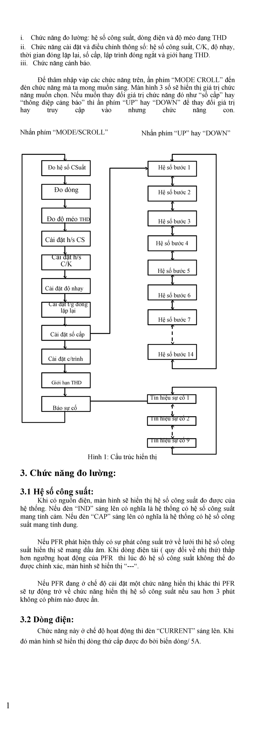 Hướng dẫn sử dụng Bộ điều khiển tụ bù PFR - Mikro - Mạch điện tử