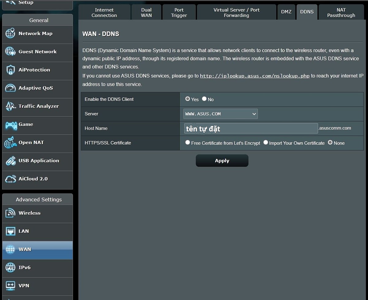 Cấu hình quay PPPoE trên router Asus - Mạch điện tử