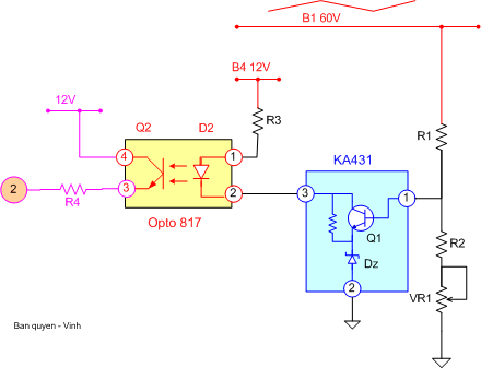 Cấu tạo và nguyên lý mạch nguồn xung dùng IC KA3842 - Mạch điện tử