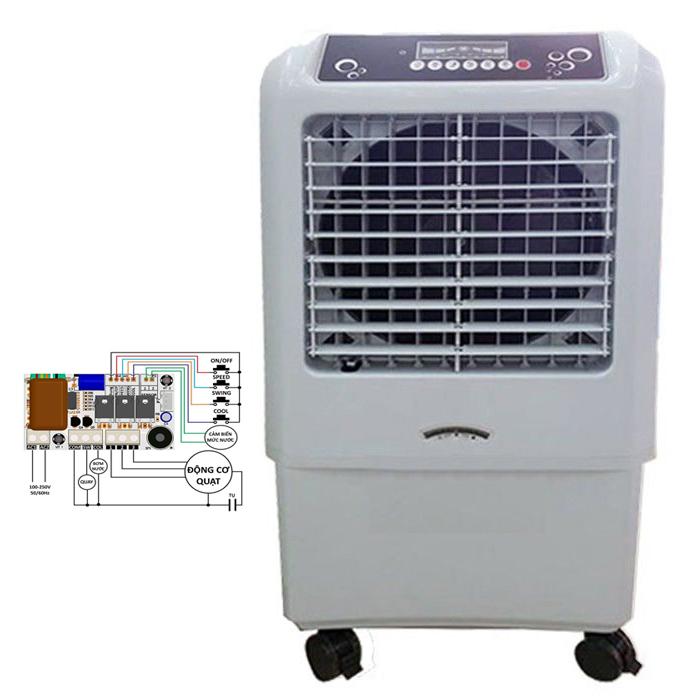 Tự lắp mạch điều khiển quạt phun sương, quạt điều hòa mẫu QT-322 - Mạch điện tử