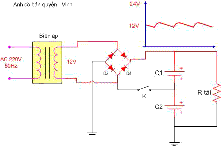 Nguyên lý mạch ổn áp điện một chiều - Mạch điện tử