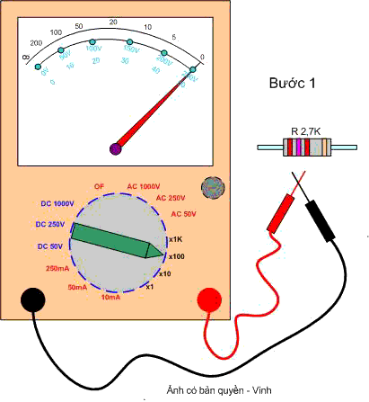 Hướng dẫn sử dụng đồng hồ điện vạn năng loại kim - Mạch điện tử