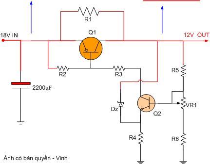Nguyên lý mạch ổn áp điện một chiều - Mạch điện tử