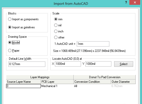 Import Setting