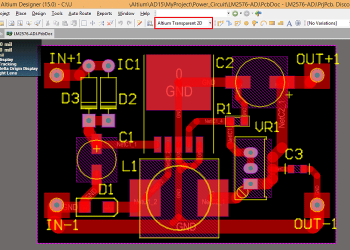 Chế độ Transparent 2D